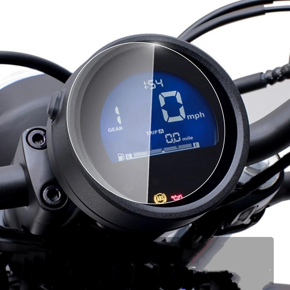 YaSao Armaturenbrett-Kratzschutz für Motorrad Armaturenbrett-Displayschutz, Motorrad-LCD-Armaturenbrett-Folie, Kratzfeste Schutzfolie Für H&ONDA cm 500 CMX 500 TFT Rebel 500(2 pcs) von YaSao