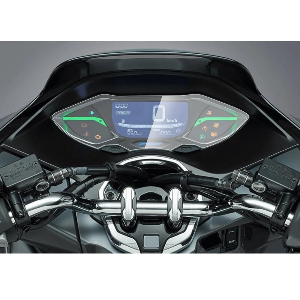 YaSao Armaturenbrett-Kratzschutz für Motorrad Für PCX125 PCX150 PCX160 2021-2024 Motorradzubehör Instrument Cluster Kratzschutz Panel Film Displayschutzfolie(1 Set) von YaSao