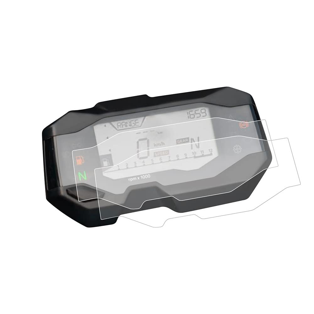 YaSao Armaturenbrett-Kratzschutz für Motorrad Motorrad Instrument Dashboard Cluster Kratzschutz Film Screen Protector Für B&MW G310R G310GS 2017-2018(4 pcs) von YaSao