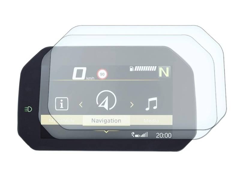 YaSao Armaturenbrett-Kratzschutz für Motorrad Motorrad TPU Screen Protector Konnektivität Display Instrument Film Für B&MW F900R F900XR 2020(3PCS) von YaSao