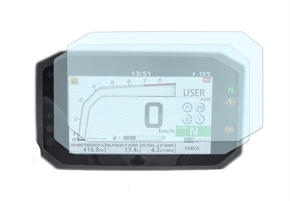 YaSao Armaturenbrett-Kratzschutz für Motorrad Motorrad Zubehör Instrument Cluster Scratch Schutz Film Screen Protector Für H&ONDA CB1000R CB1000 2021-2023 von YaSao