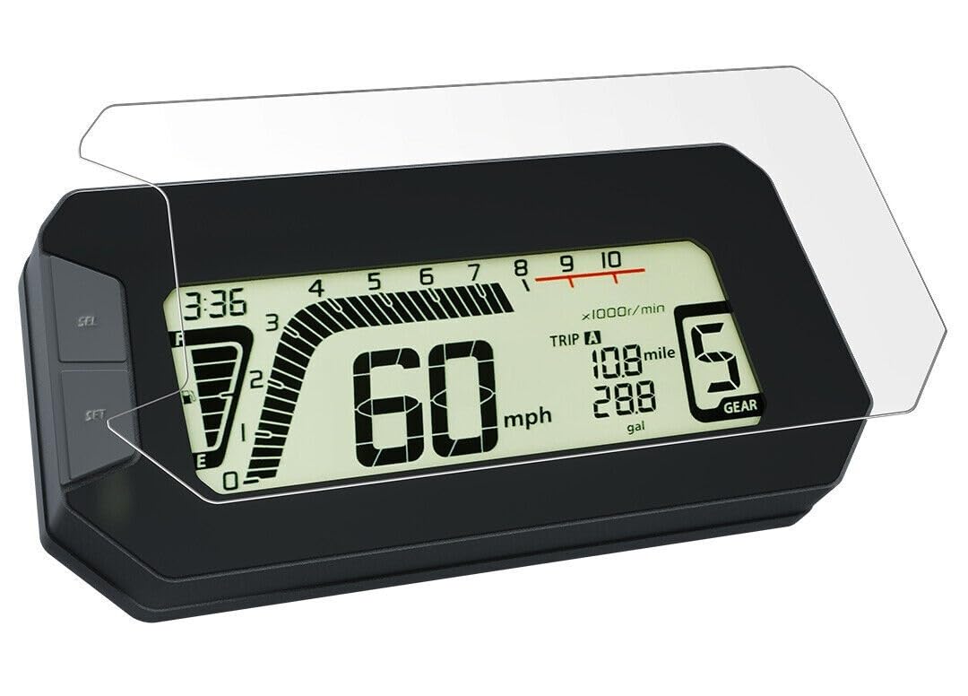 YaSao Armaturenbrett-Kratzschutz für Motorrad Motorrad Zubehör Scratch Cluster Screen-Dashboard Schutz Instrument Film Für H&ONDA CB300F CRF 300F 2023(1SETS) von YaSao