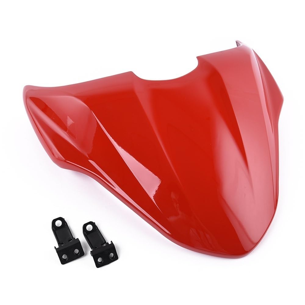 YaSao Motorrad Hinten Sozius-Sitz Motorrad Hinten Schwanz Sozius Sitz Abdeckung Gugel Verkleidung Für D&UCATI Monster 821 Dark 1200 S 2014-2020 2018 2019 Schwarz Rot(90) von YaSao