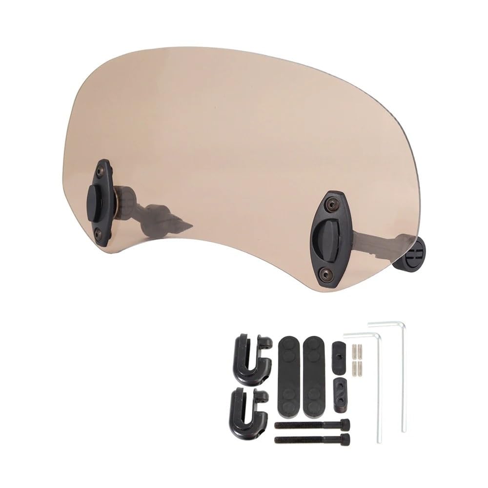 YaSao Windschutzscheibe Motorrad Für Suzuki VS 600 800 DL650 DL1000 DL250 V-Strom 650 1000 XT Motorrad Windschutzscheibe Verlängerung Spoiler Windschutz(Brown) von YaSao