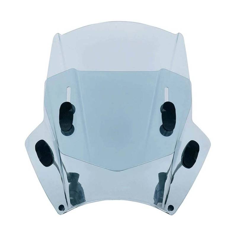 YaSao Windschutzscheibe Motorrad Für Universal Motorrad Windschutzscheibe Abdeckungen Bildschirm Rauch Objektiv Motorräder Deflektor(Adjust Light Grey) von YaSao