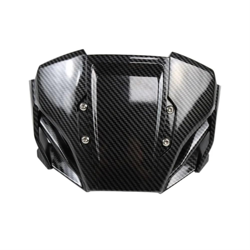 YaSao Windschutzscheibe Motorrad Motorrad Deflektor Frontscheibe Windschutz Windschutz Zubehör Für CB650R 2019 2020 2021(Carbon Fiber Pattern) von YaSao