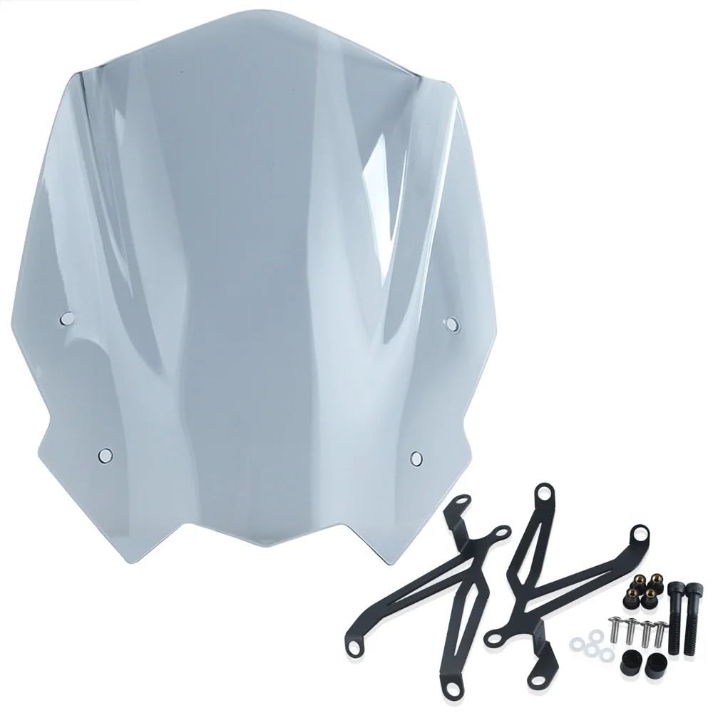 YaSao Windschutzscheibe Motorrad Motorrad Verkleidung Windabweiser Bildschirm Schild Windschutzscheibe Für G 310R 2017-2024(Light Smoke) von YaSao