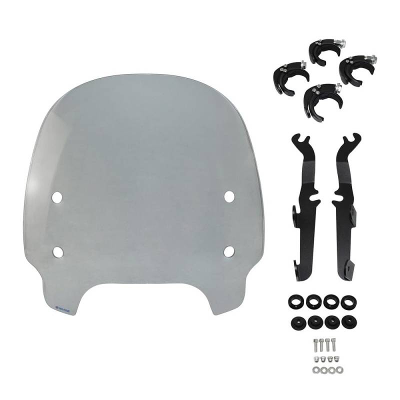 YaSao Windschutzscheibe Motorrad Motorrad Windschutzscheibe Schild Windabweiser Halterung Für Harley Sportster S 1250 RH1250 2021 2022 2023(99) von YaSao