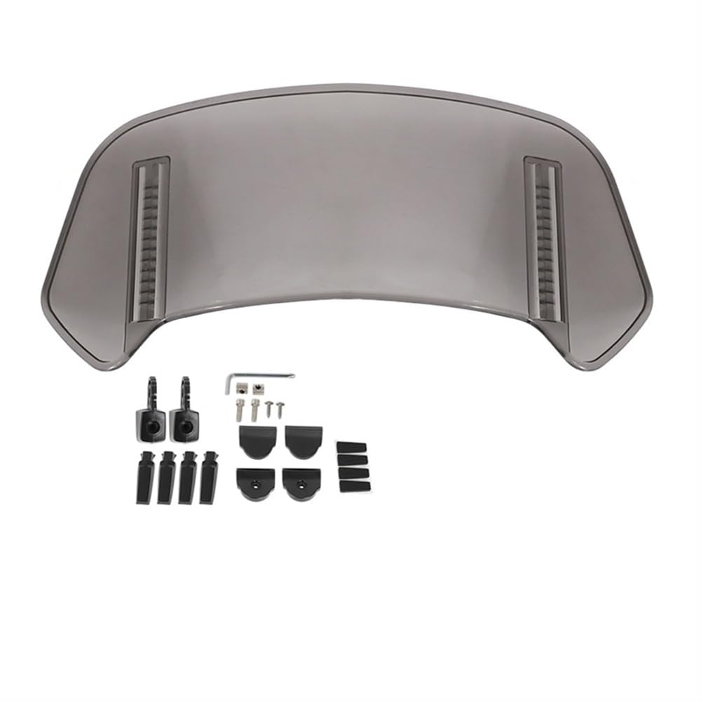 YaSao Windschutzscheibe Motorrad Motorrad-Windschutzscheibenverlängerung, Verstellbarer Spoiler-Deflektor für B&MW R1200GS F750GS F850GS F900R F900XR(8) von YaSao