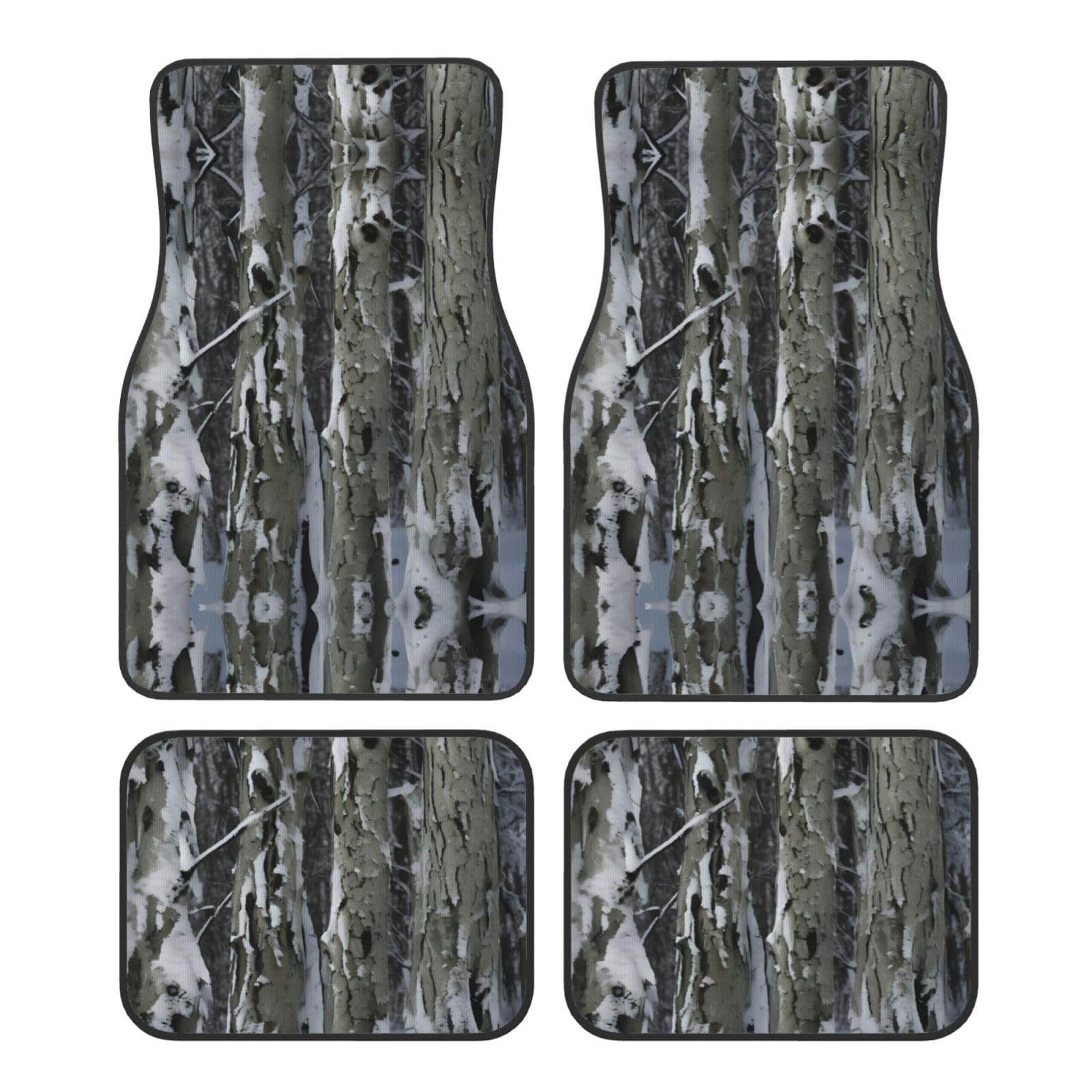 Cold Tree Camouflage-Druck, Automatten, komplettes Set, universelle Fußmatten für Autos, SUVs, LKWs, rutschfeste Automatten von YaWea