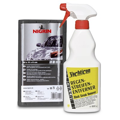 Yachticon Regenstreifen Entferner 500 ml + Jumbo Schwamm von Yachticon