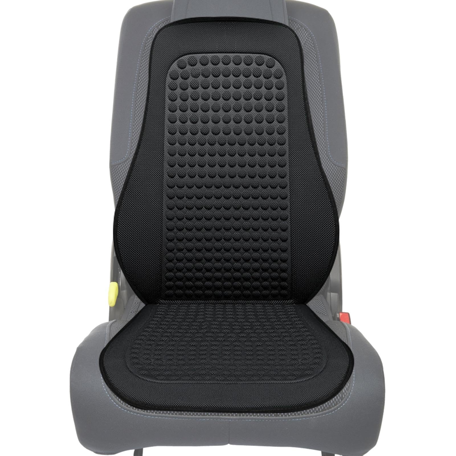 Yajexun Kühlende Sitzbezüge fürs Auto, Autositz-Kühlkissen | Belüftetes Kissen für Komfort | Atmungsaktives Vordersitz-Kühlluft-Sitzkissen für Auto, LKW, SUV von Yajexun