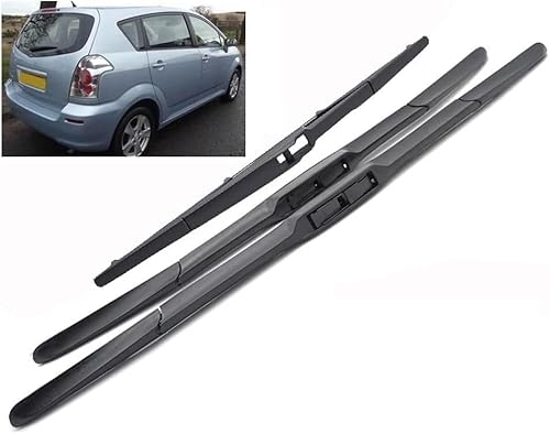 Wischerblätter-Kit Satz wischerblätter für Toyota Corolla Verso 2004-2009 26"+16"+11",Auto Scheibenwischer Vorne Und Hinten Wischerblätter Set Teile Ersatzwischblätter,FrontRear von Yandier