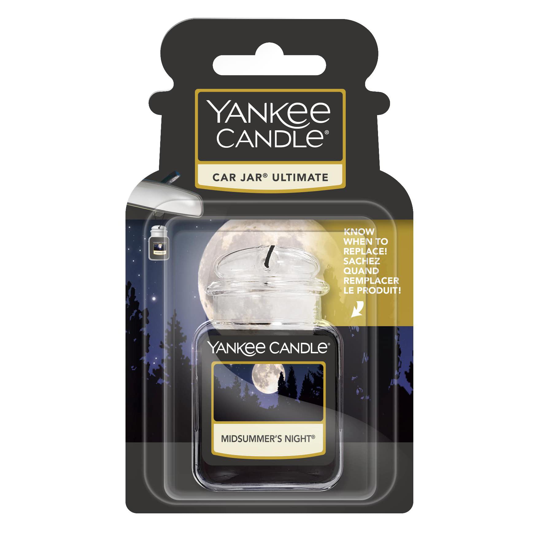 Yankee Candle Autoduft Car Jar Ultimate, bis zu 4 Wochen Duft, Midsummer’s Night von Yankee Candle