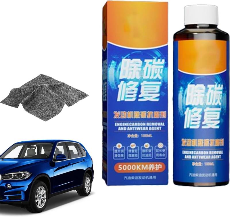 Engine Carbon Removal Repair Agent, Highly Effective Engine Anti-Wear Protectant, Aneedtools Carbon Removal and Repair Oil for Car, Noise Reduction and Anti-Shaking (1Pcs) von Yanobia