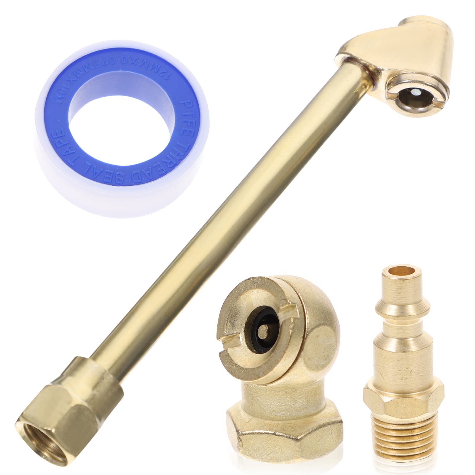 Yardwe Heavy Duty 1/4 Npt Männlich Fitting Air Chuck Set Reifen Ventile Dichtung Band Für Luft Kompressor von Yardwe