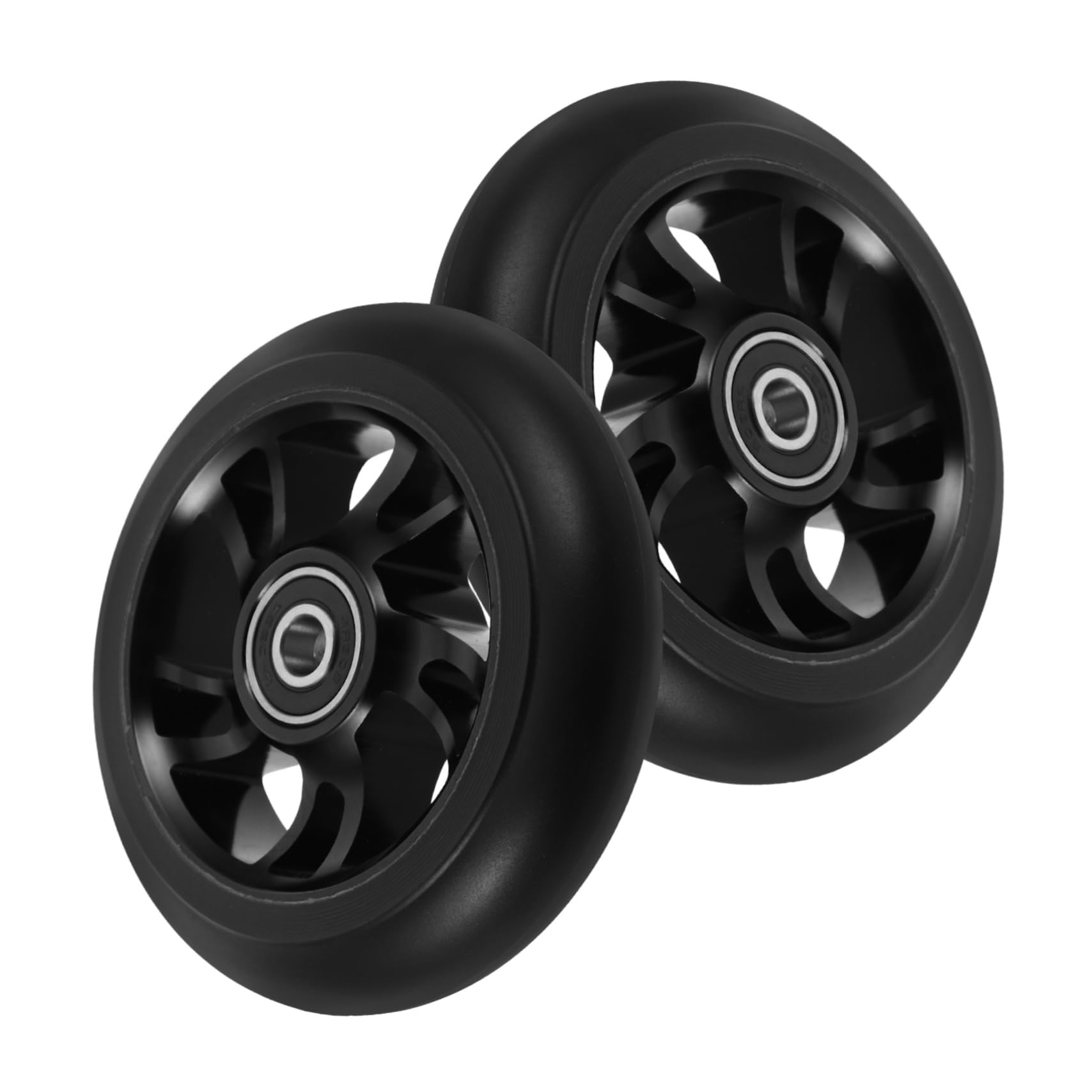 Yardwe 2st Skateboard-räder Lenkrad Rad Für Roller Radersatz Für Elektroroller Ersatz-rollerzubehör Räder Für Roller Scooter-Rad Radwechsel Beim Elektroroller Ersatzrolle Pu Black von Yardwe