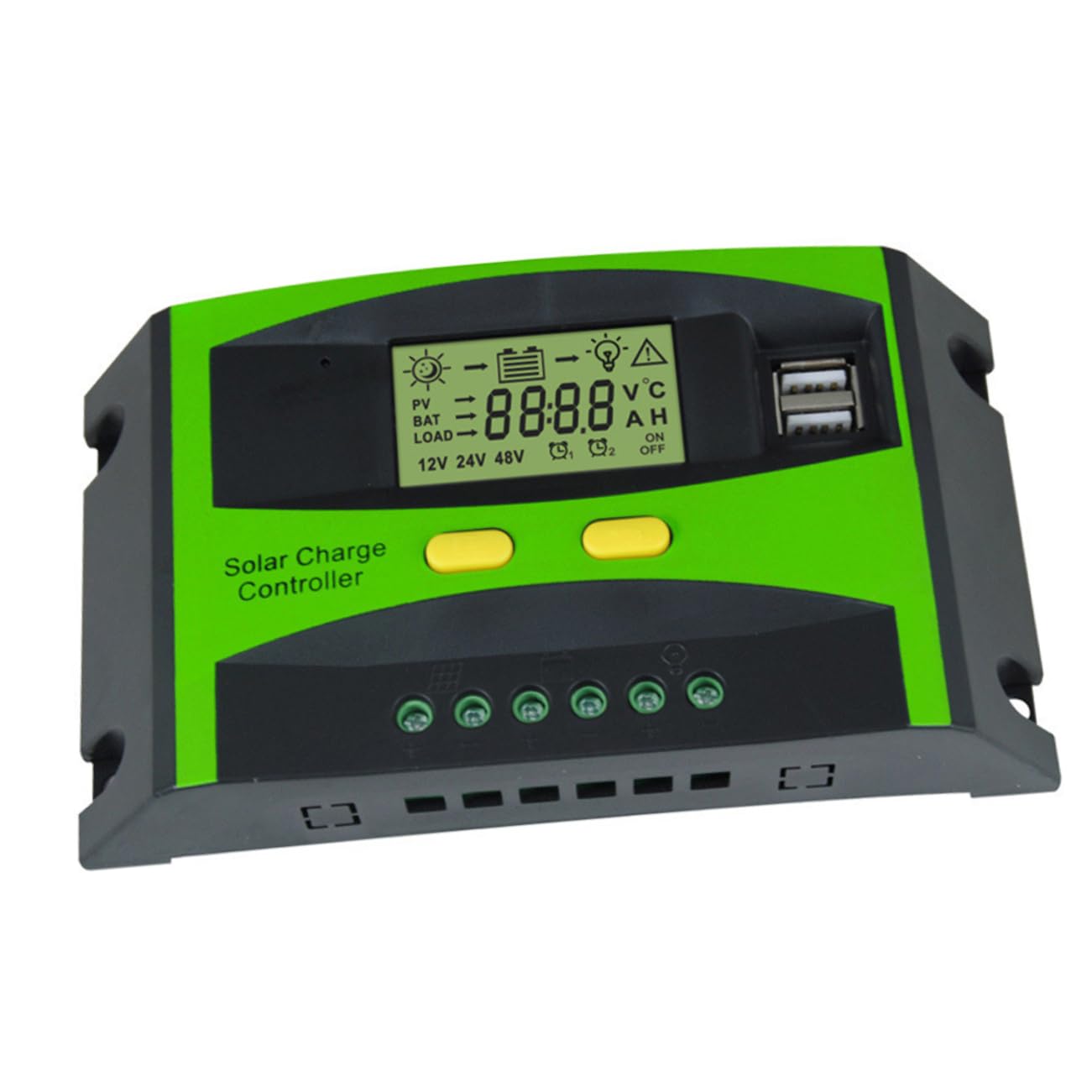 Yardwe 30A Solar Controller LCD Dual USB Ladegerät Für Solarpanel Batterieladegerät Intelligenter Laderegler Für Photovoltaik Systeme von Yardwe