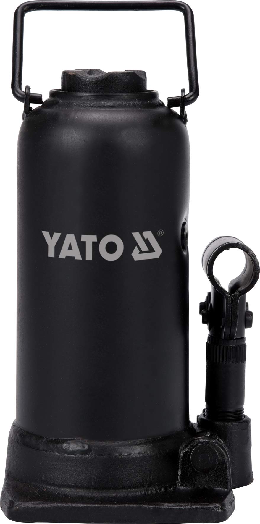 Yato Profi hydraulischer Stempelwagenheber 12 t / 12000 kg, Hubhöhe: 230 – 505 mm, stabile Ausführung, Flaschenheber Wagenheber Hydraulikheber von YATO