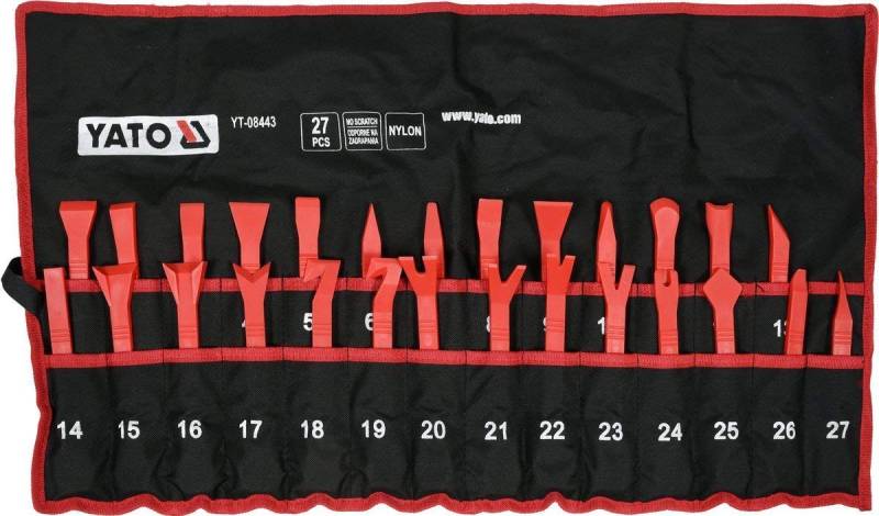 Yato YT-08443 Autotür Verkleidung Demontage Werkzeug Set No Scratch 27pcs von YATO