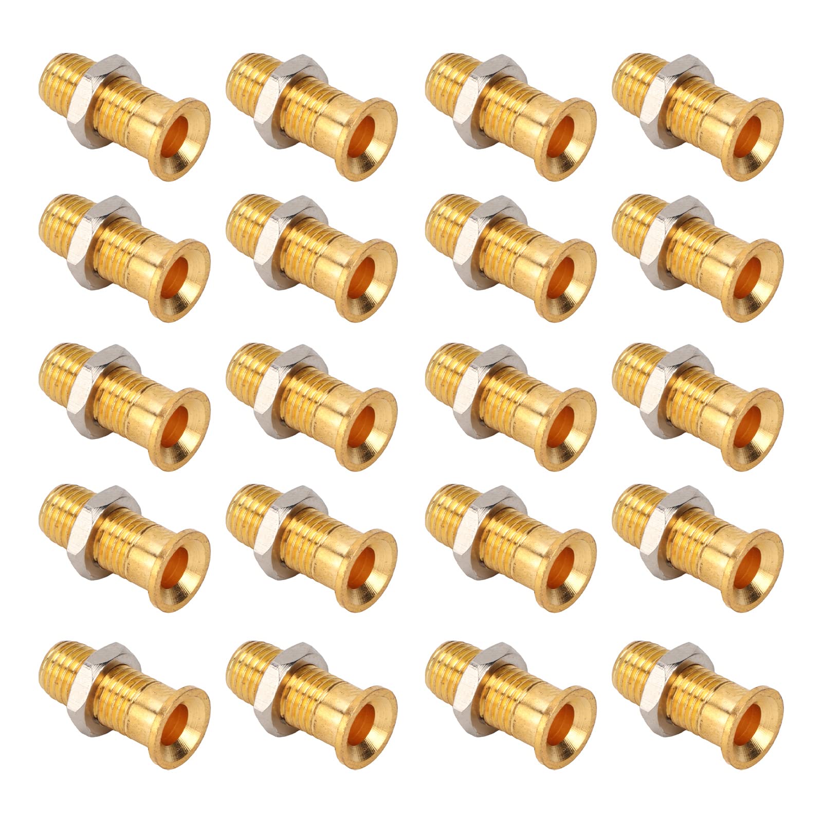 20Set 21,140 Mm D-plattierte Kupfer-Bananenbuchse, FEM-Banane mit M6-Sechskantmutter, für Elektrisches Testzubehör – Bananenstecker für Testanwendungen von Yctze