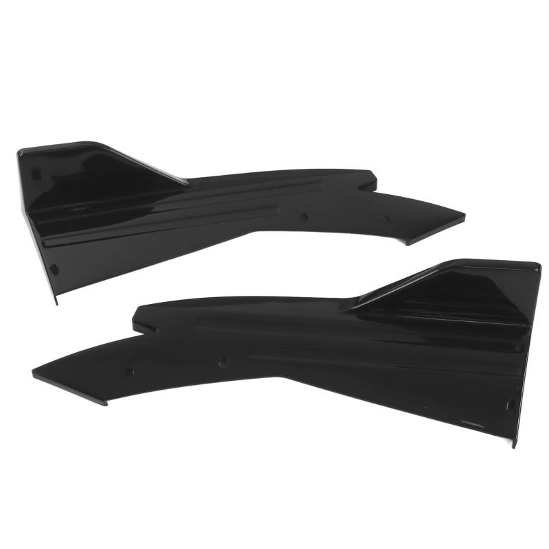 2PCS Universal Auto Heckstoßstange Canard Lip Side Rock Splitter Spoiler, Glänzend Schwarz, Lange Lebensdauer von Yctze