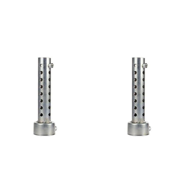 2PCS Universal Motorrad Auspuff Kann DB Killer Schalldämpfer Schallwand Einsatz Silber 42mm Auspuff System Modifikation Werkzeuge von Yctze