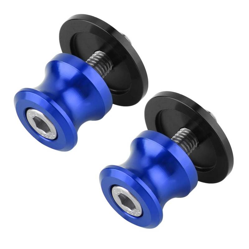 2pcs 8mm Motorrad CNC Heckständer Schwung Arm Spool Sliders - Schwarze Schwingungspulen für Stabile Fahrradstütze (BLUE) von Yctze