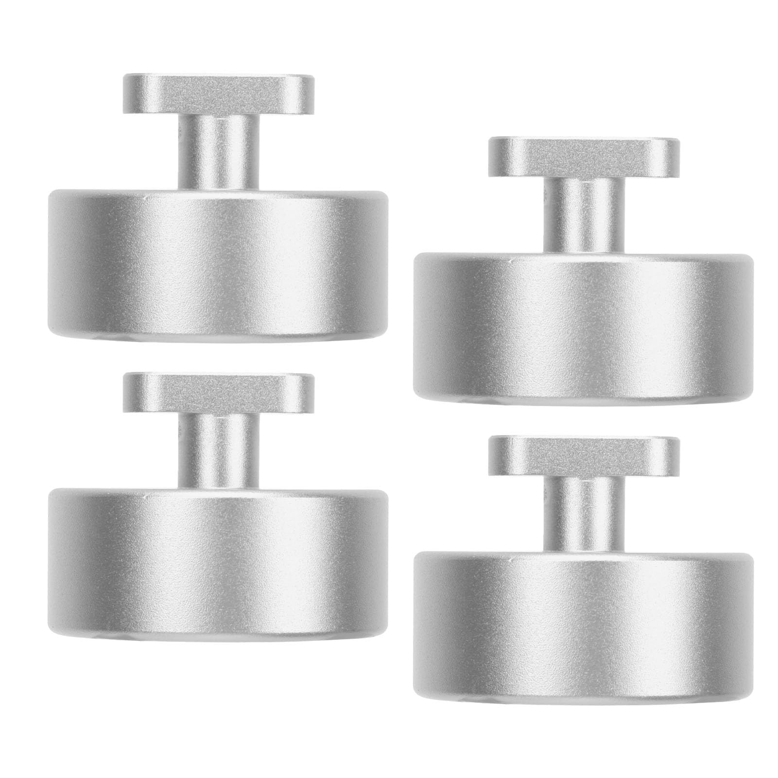 4 Stück Billet-Aluminium-Wagenheber-Pad-Adapter-Pucks für C7 Z51/Z06 und C6 Z06 – Sicherer Hebepunkt und Chassis (Silver) von Yctze