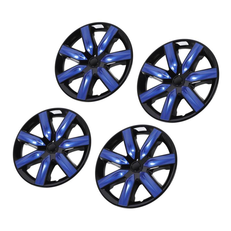 4pcs 19 Zoll für Y -Hub -Kappen - Sporty Look Wheel Rand Cover, Schutzschnallen Installation für 2021-2024 (Blue) von Yctze