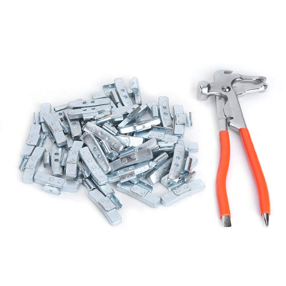 50 Stück 35 g / 1,23 oz P-Stil Aluminiumlegierung Clip-On Radgewichtsausgleich Reifen Ersatzteile (m von Yctze