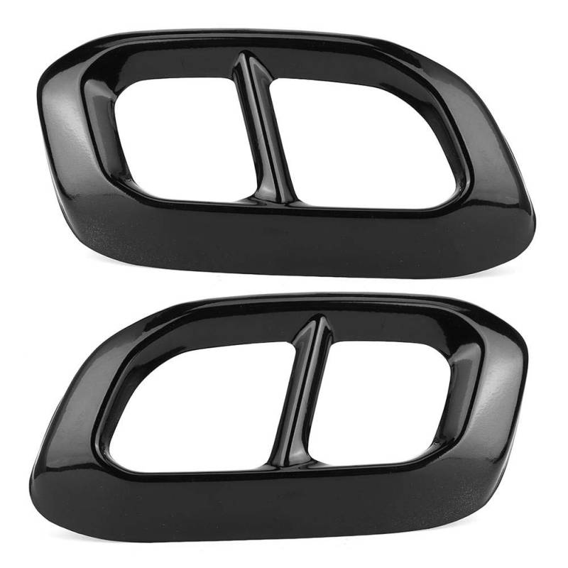 Auspuffrohrabdeckung, Yctze 2 Stück Edelstahl Heckhals 4 Auslassverkleidung Passend für GLC GLE GLS W167 X253 X167 2020 für mercedes gle w167 gle w167 Tail Throat Decor Auspuffrohrrahmen Tail Throat T von Yctze