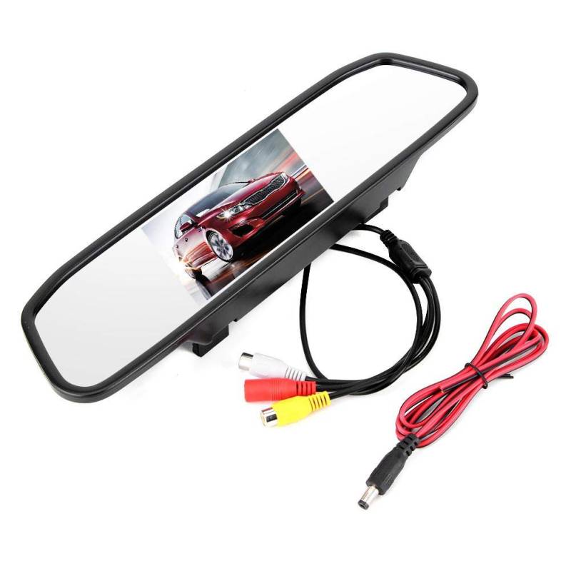 Auto Fahrzeug Rückspiegel Monitor LCD rückspiegel Rückfahrkamera Auto Rückspiegel Monitor 4.3in Auto Rückspiegel Monitor HD TFT LCD Bildschirm 2 Kanäle Video Eingang von Yctze