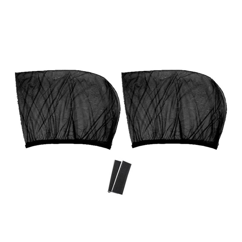 Auto-Seiten-Mesh-Sonnenschutz, Hitzebeständiges Rollo für Limousinen, SUVs, Coupés – Universeller Seitlicher -Mesh-Vorhang (Seitenfenster hinten 52x61cm) von Yctze