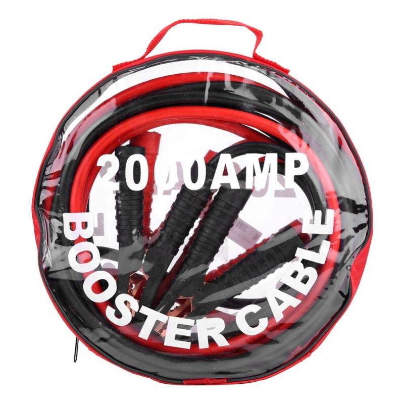 Autobatterie-Booster-Kabel Gummi-Messingdraht Paar Schwarz-rotes 12-V-Auto-Power-Booster-Kabel Notbatteriesprungkabel Batterieleitung 4m 2000A(4M/2000A) von Yctze