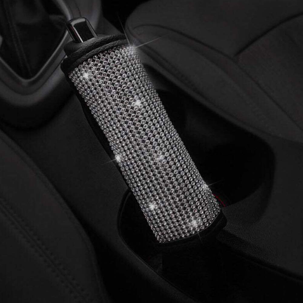 Bequeme, Luxuriöse Schwarze Strass-Auto-Handbremsmanschette, Universeller Stil, Glänzender Strassstein mit Unterschiedlichem Fahrerlebnis für Alle (BLACK) von Yctze