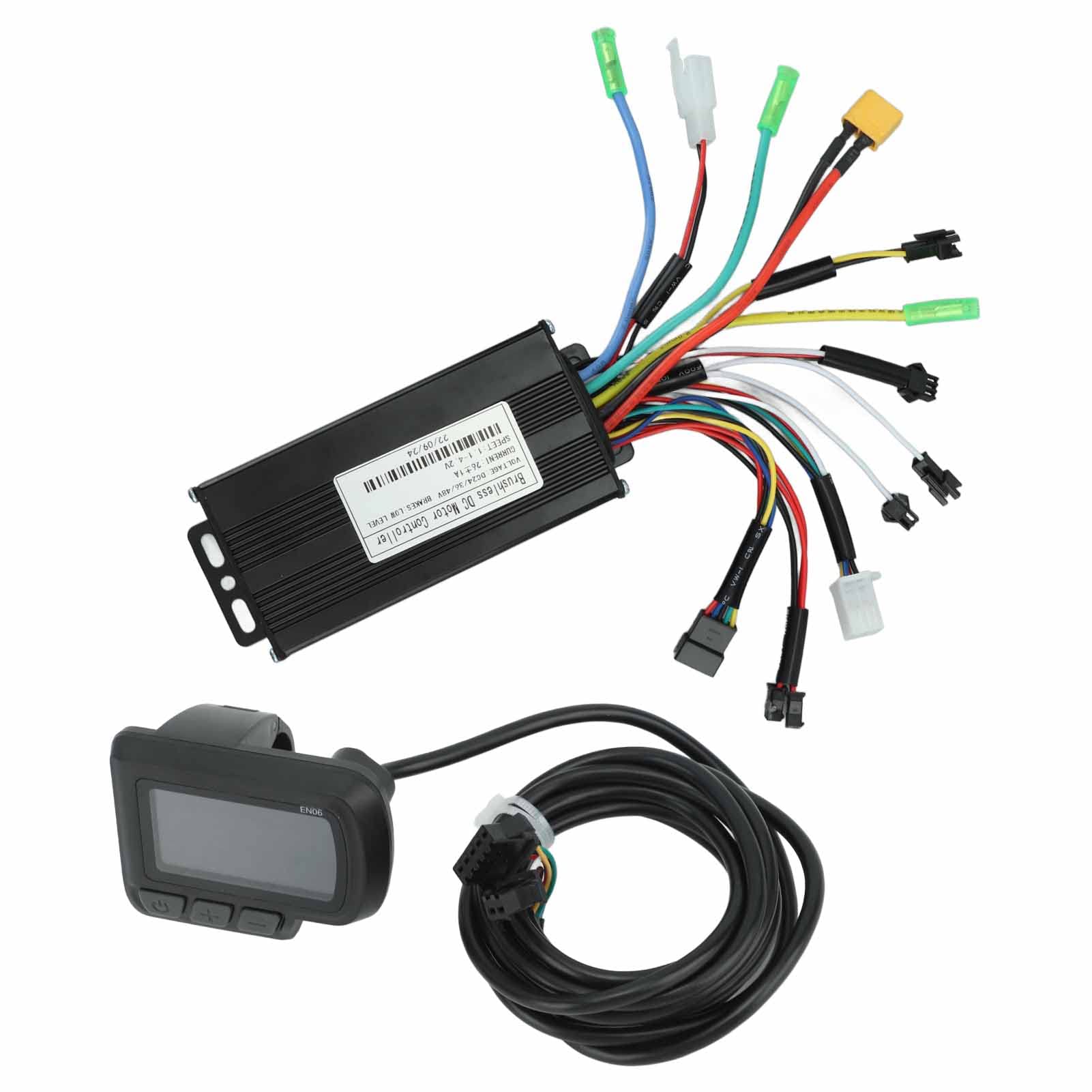 Controladoraicleta Electrica E-Bike-Controller 30a Elektrofahrrad-Controller-Kit mit LCD-Display 24V 36V 48V 500W Bis 750W 26A 3-Modus-Sinuswellen-Controller für Scooter-Umrüstsatz von Yctze