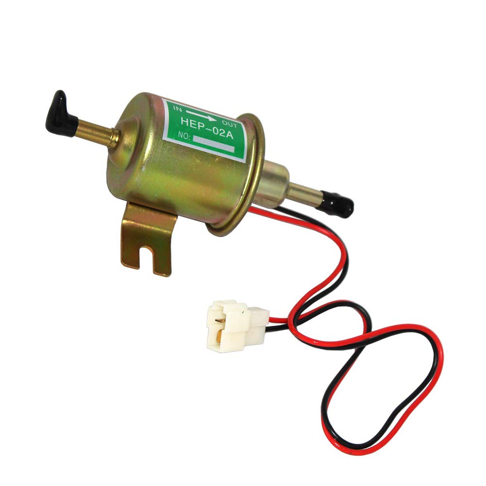 Elektrische 12-V-Kraftstoffpumpe, 70 L/h, 36 PSI, 0,0320,045 MPA, Robust, Metall-Benzindiesel mit Schlauchschnittstelle 0,315 Zoll für den Einbau in Benzinmotoren (Golden) von Yctze