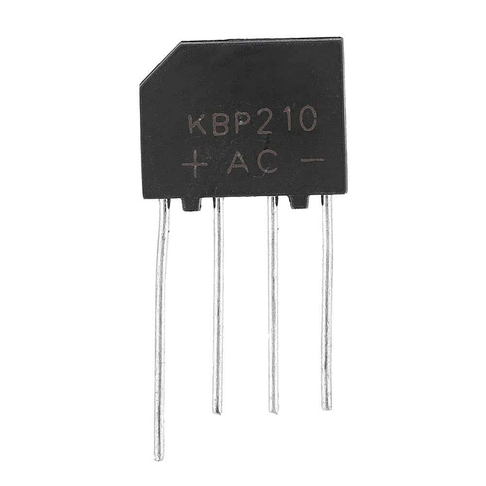 Gleichrichterbrücke, 2A 000V Diode B KBP210 Flachgleichrichter B für Elektronische Schaltung (5 Stück verkauft) von Yctze