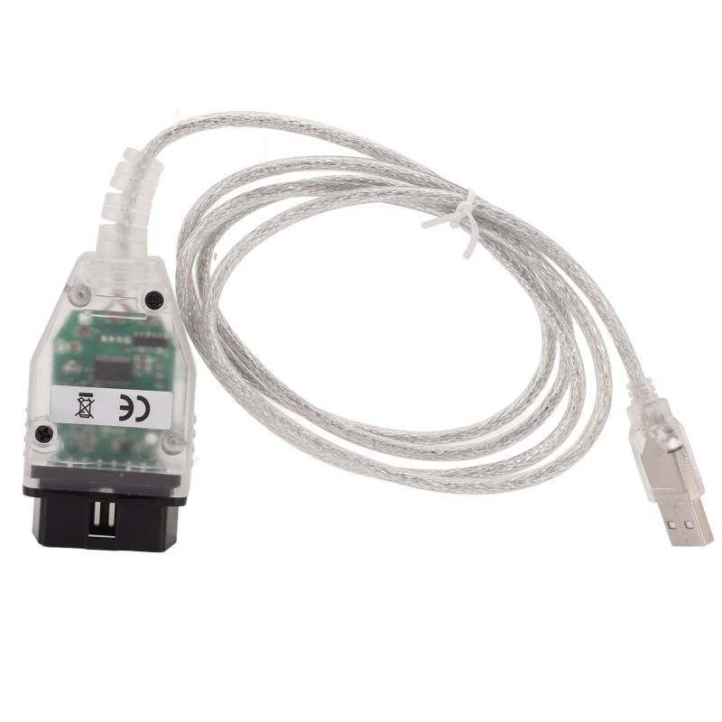 J2534 MINI VCI-Kabel Kunststoff-OBD2-Diagnosekabel für Kline ISO 9141, KWP 2000 ISO 142304 mit CD-USB-Diagnostik-Scannerkabel von Yctze