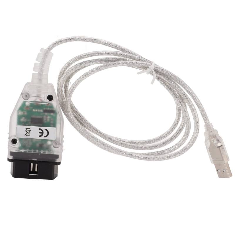 J2534 Mini VCI-Kabel Kunststoff-OBD2-Diagnosekabel für Kline ISO 9141, KWP 2000 ISO 142304 mit CD-USB-Diagnostik-Scannerkabel von Yctze