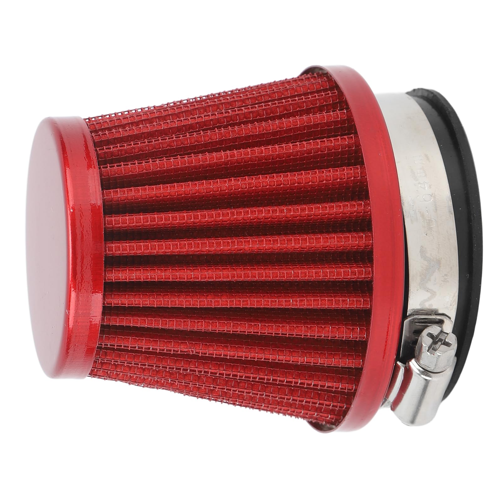 Luftfilter Universal 50 Mm Schwerkaliber-Luftinduktionsfilter Kaltluftansaug-Induktionsfilter für Off-Road-Motorräder ATV Quad Dirt Pit Bike (Rot) von Yctze