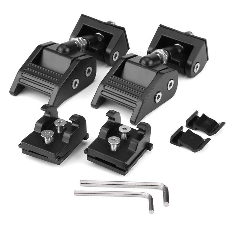 Jk Motorhaubenschloss - Haubenverschlüsse Hood Lock Catch Set Hood Verschlüsse Bracket 2Pcs Hood Lock Latch Bracket Buckle Kit Down Ersatz Für Jk Unlimited 2007-2017 von Yctze