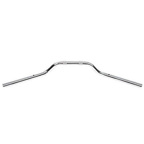 Motorrad Lenker 22mm, Yctze Stahl Motorrad Lenkerteil Moped Lenker Drag Bar für 7/8 Handlebars Chrome Motorrad Lenker Ersatz für Tracker(Silber) von Yctze