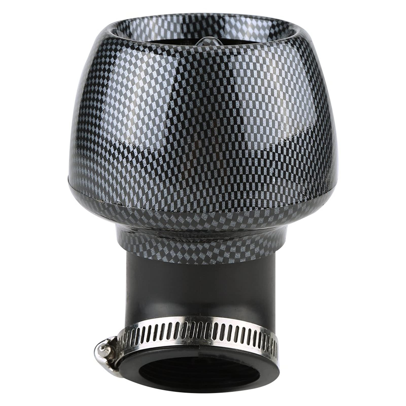 Motorrad Luftfilter Carbon Fiber Universal Motorrad Luftfilterreiniger Zubehör für 150cc-250cc Motorrad Roller ATV Dirt Bike(48MM) von Yctze