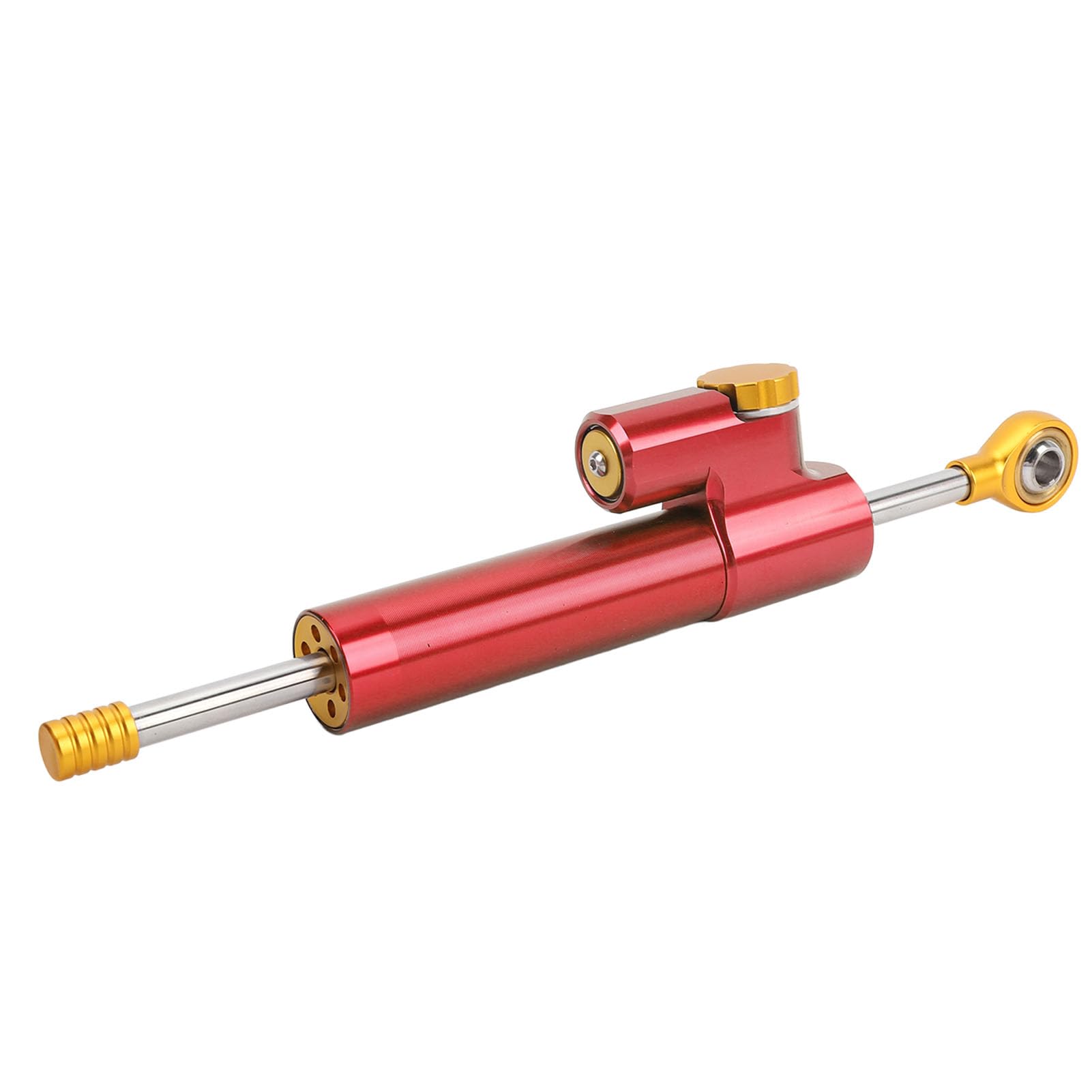 Motorrad-Stabilisator, Passend für Motorrad-Lenkungsdämpfer, Erhöht die Stabilität, Lenkungsstabilisator für Motorräder (rot+gold) von Yctze