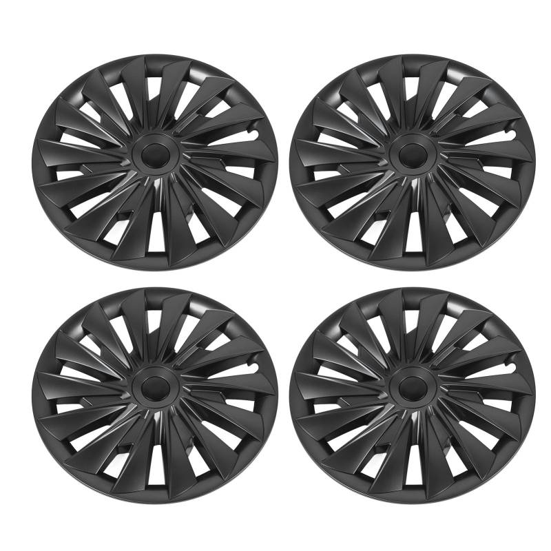 Rad Hub Cap Set von 4 für Modell 3 18in Randschutz 2023+ (Grey) von Yctze