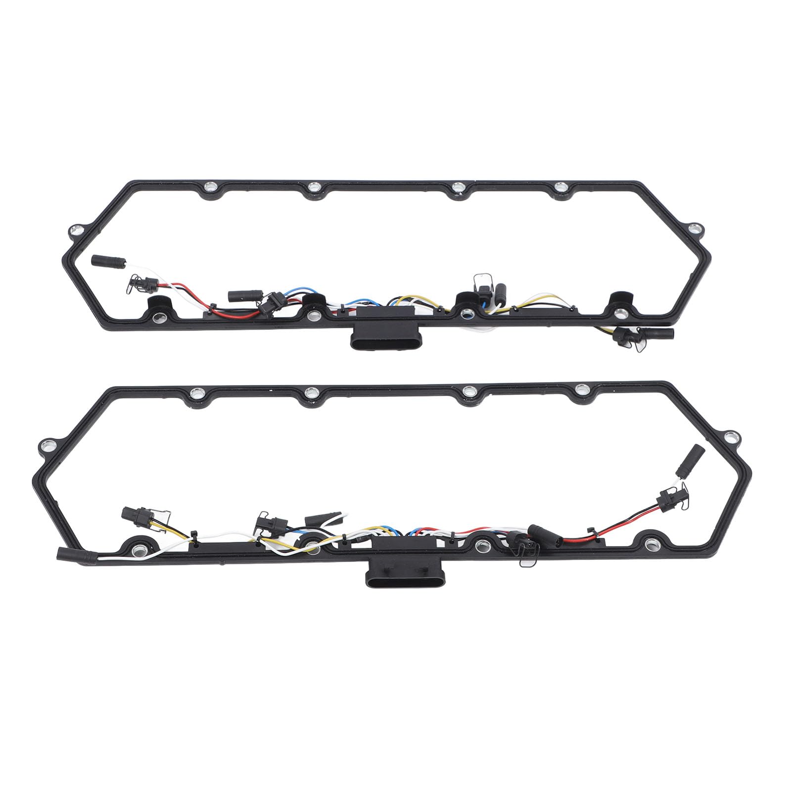 Ventildeckel-Dichtungssatz, 37-teilig, mit Glühkerzen-Relais für E-250 E-350 7,3 L PowerStroke-Motoren, Hergestellt aus Hochwertigem ABS-Kunststoff und Metall, F81Z 12B533 von Yctze