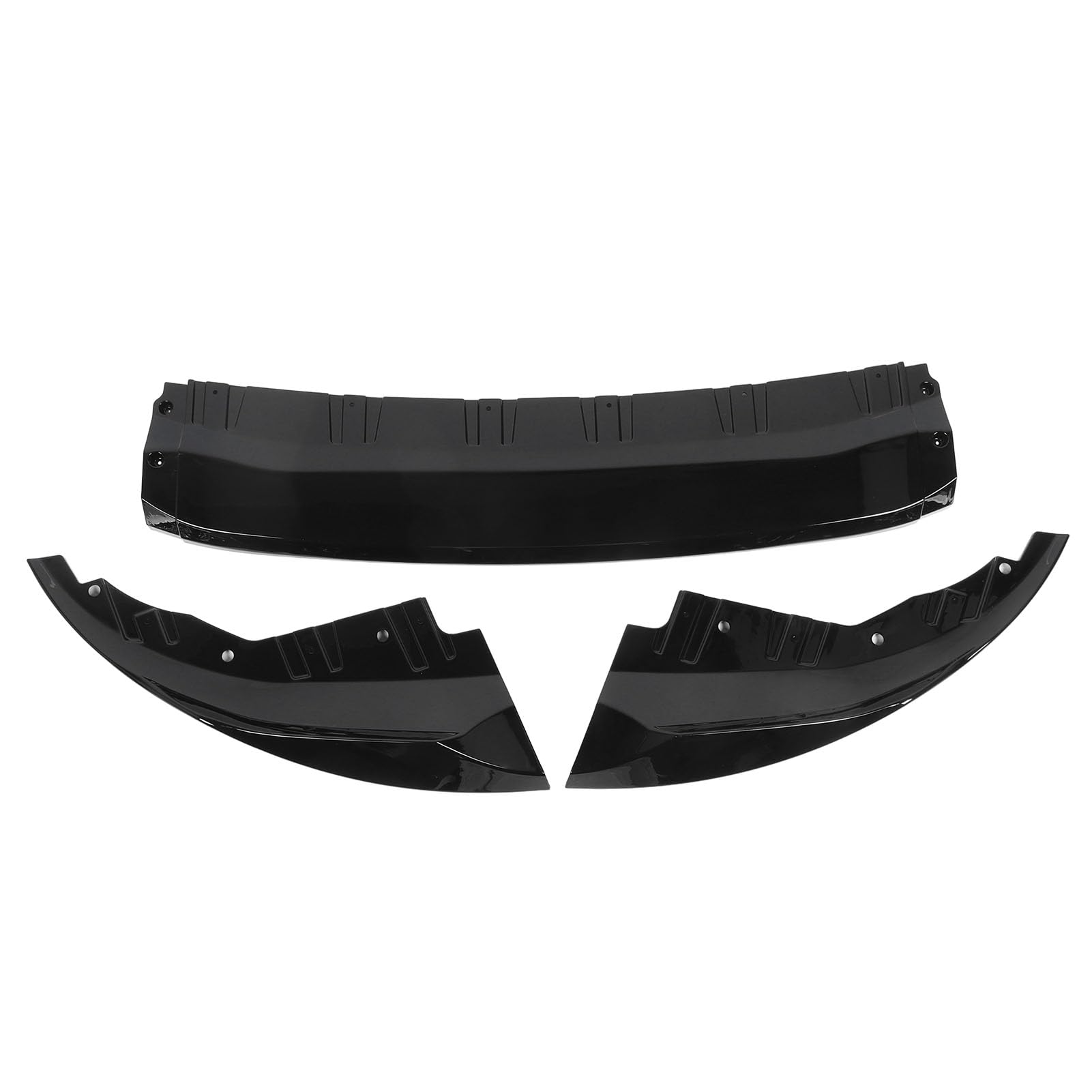 Yctze 3 Stück Front Stoßstange Lip Spoiler Splitter Sportlicher Stil Front Lip Spoiler Splitter Protector für 4er G26 M Sport 2020 und Später (Black) von Yctze