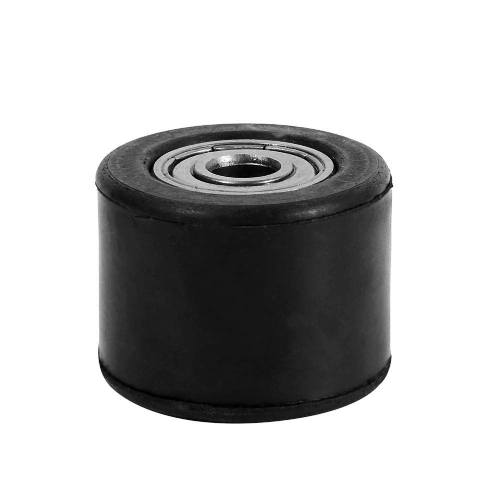 Kettenrolle - Kettenrolle Schwarz 32Mm - 8Mm Kettenrolle Riemenscheibe, Gummispanner Radführung Ersatz Für Motorrad Dirt Bike Enduro (Schwarz) von Yctze